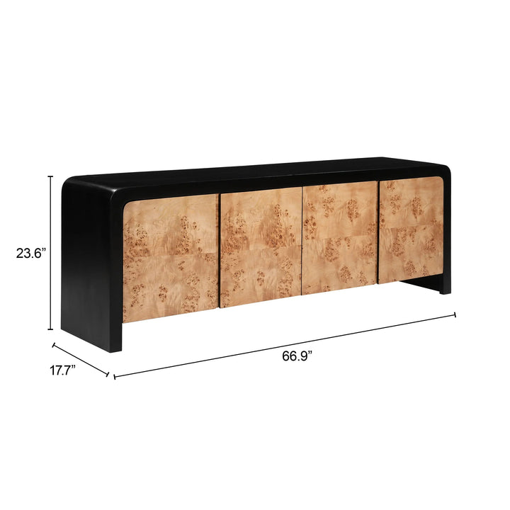 SwayLiving Nazuk Entertainment Stand Multicolor SIDEBOARDS + CREDENZAS