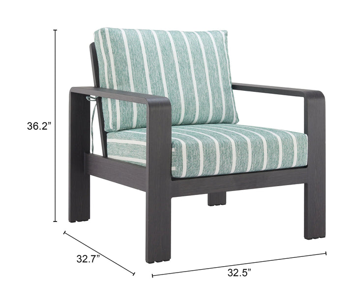 SwayLiving Rolig Armchair Green OUTDOOR CHAISE LOUNGES
