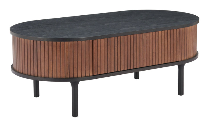 SwayLiving Koriana Coffee Table Black & Walnut COFFEE TABLES