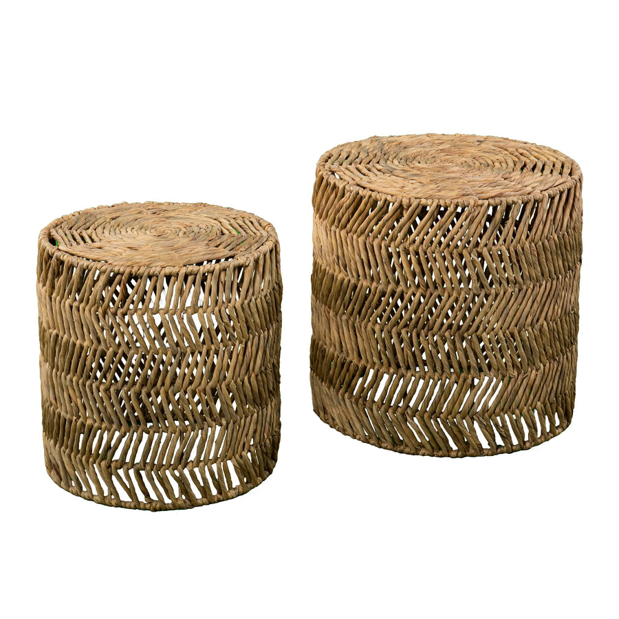 SwayLiving Davari Water Hyacinth Nesting Tables – 2pc Set ACCENT TABLES