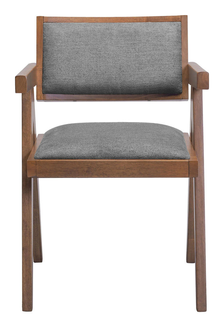 SwayLiving Delhi Dining Chair (Set of 2) Gray & Walnut DINING CHAIRS