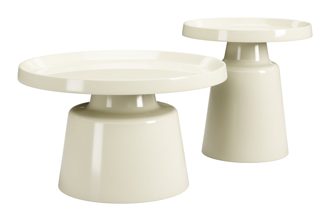 Beurre Coffee Table Set (2-Piece) Ivory