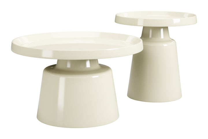 Beurre Coffee Table Set (2-Piece) Ivory