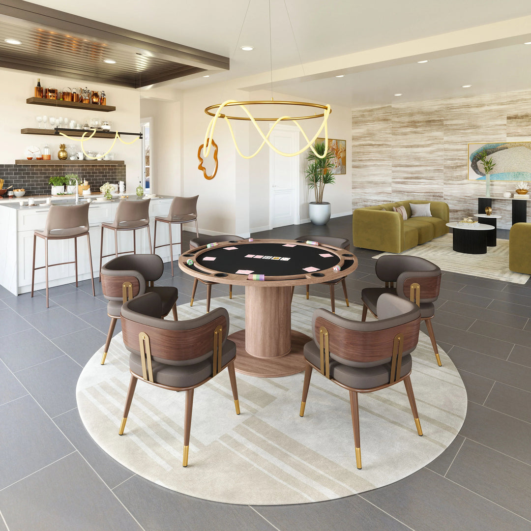 SwayLiving Vault 2 in 1 Table Brown DINING TABLES