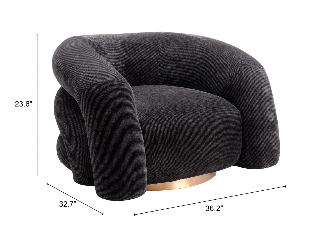 SwayLiving Havn Accent Chair Black ACCENT + LOUNGE CHAIRS