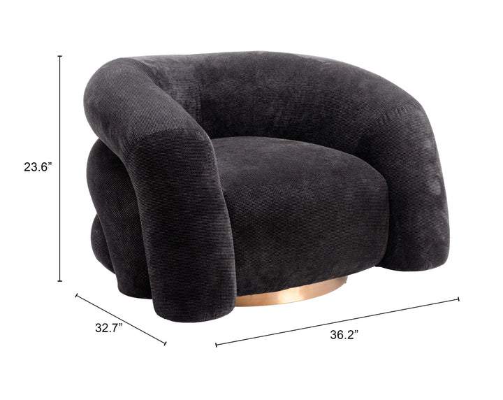 SwayLiving Havn Accent Chair Black ACCENT + LOUNGE CHAIRS