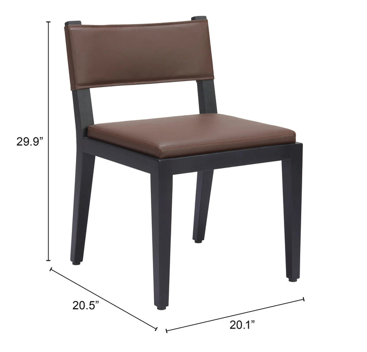 SwayLiving Roxas Dining Chair (Set of 2) Brown DINING CHAIRS