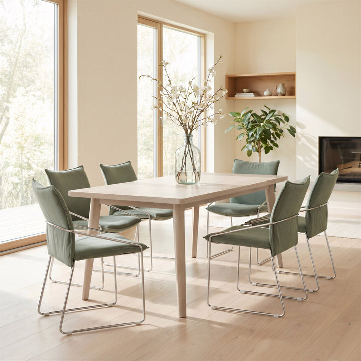 Roms Dining Table Whitewashed