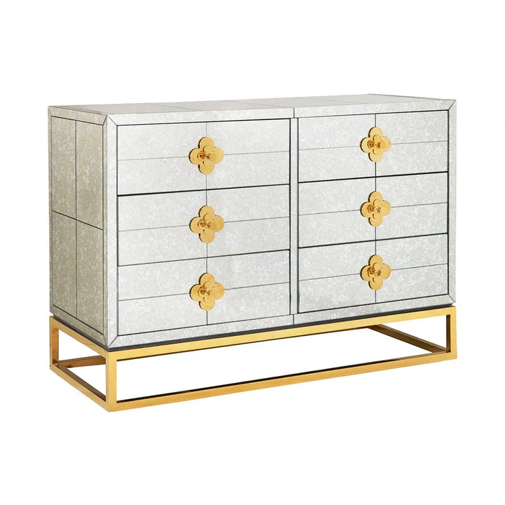 SwayLiving Delphine Six-Drawer Dresser SIDEBOARDS + CREDENZAS