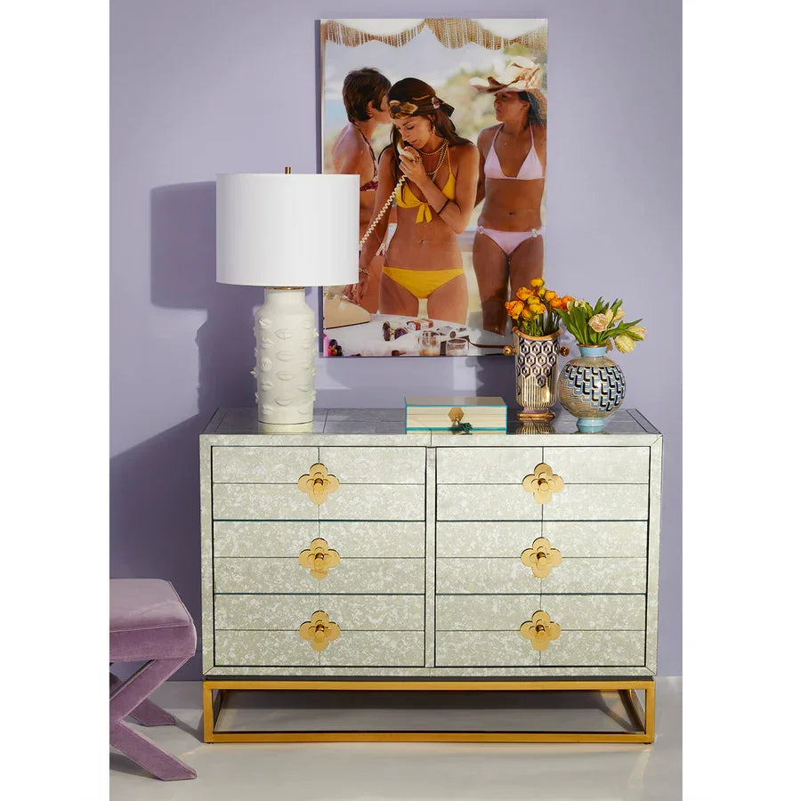SwayLiving Delphine Six-Drawer Dresser SIDEBOARDS + CREDENZAS