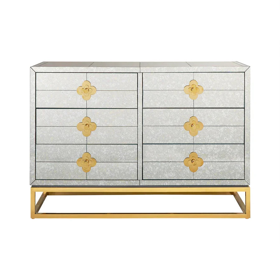 SwayLiving Delphine Six-Drawer Dresser SIDEBOARDS + CREDENZAS