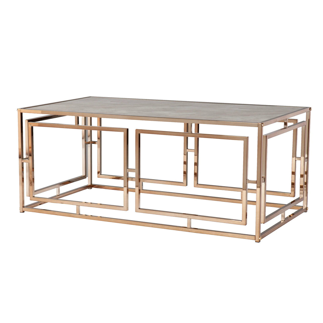 SwayLiving Simondley Faux Marble Cocktail Table COFFEE TABLES