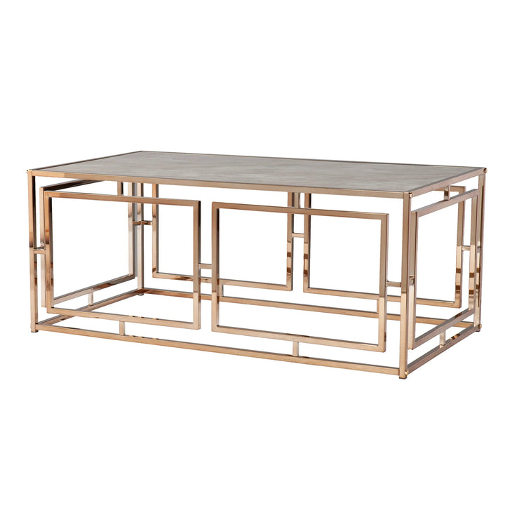 SwayLiving Simondley Faux Marble Cocktail Table COFFEE TABLES