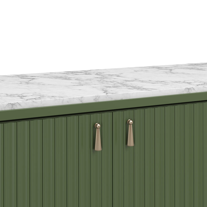 Eave Sideboard/stone top-Darkened Sage