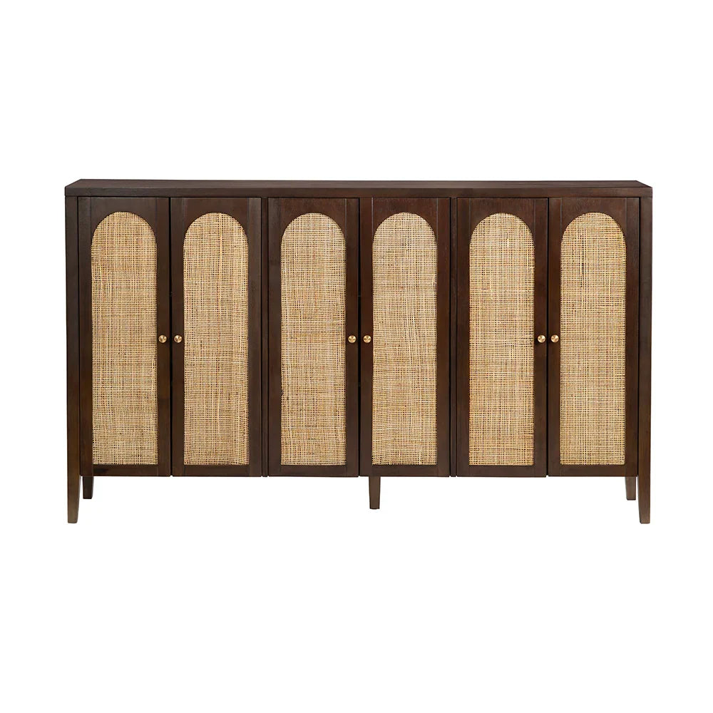 SwayLiving Acadian Six-Door Cabinet SIDEBOARDS + CREDENZAS