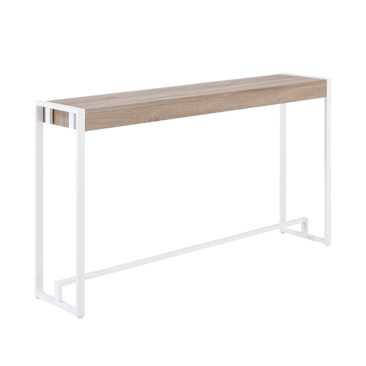 SwayLiving Holly & Martin Macen Console - Mocha Gray w/ White CONSOLE TABLES