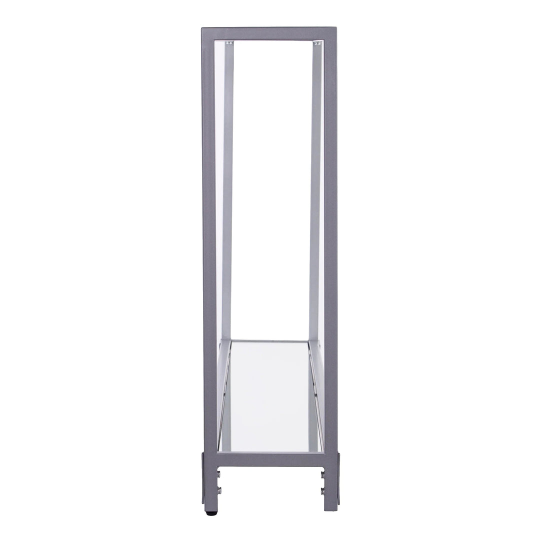 SwayLiving Bergen Narrow Metal Console Table - Silver CONSOLE TABLES