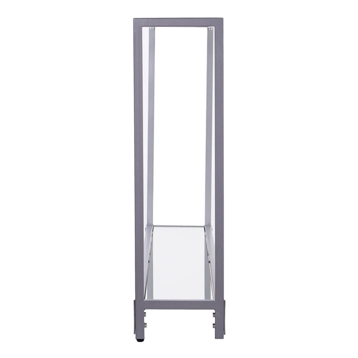 SwayLiving Bergen Narrow Metal Console Table - Silver CONSOLE TABLES