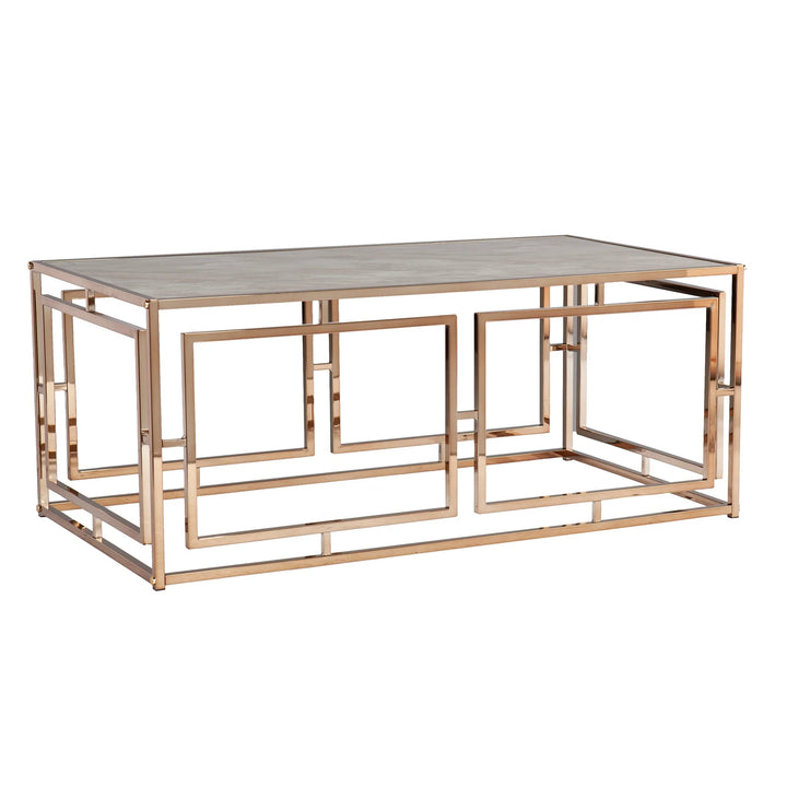 SwayLiving Simondley Faux Marble Cocktail Table COFFEE TABLES