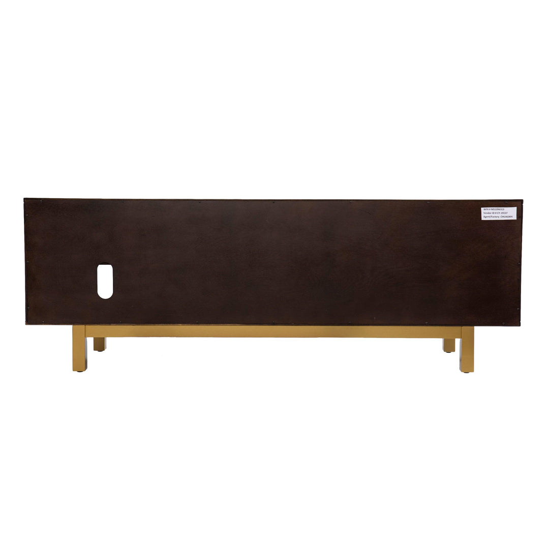 SwayLiving Carondale Sliding Door Media Stand MEDIA + TV STANDS