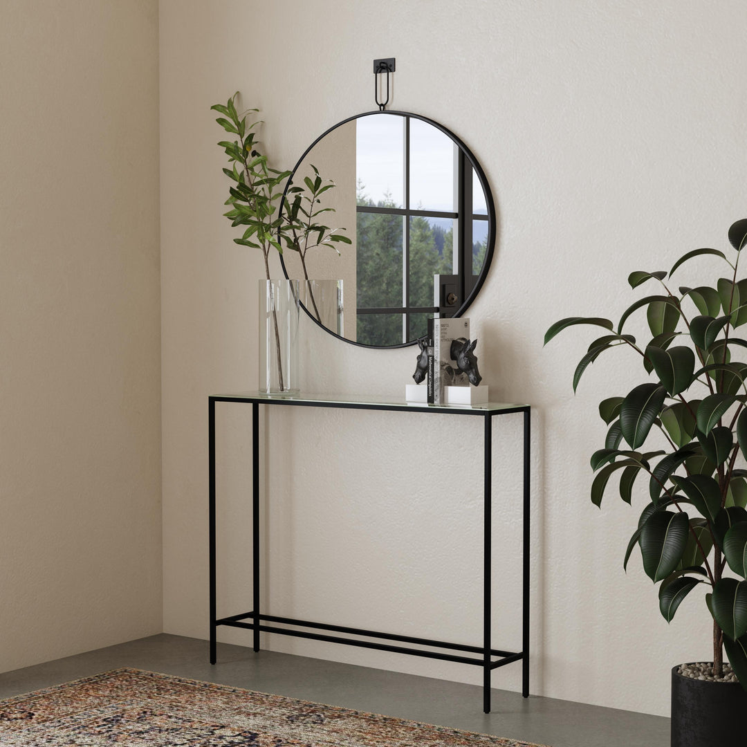 SwayLiving Darrin Mini Console Table - Black CONSOLE TABLES