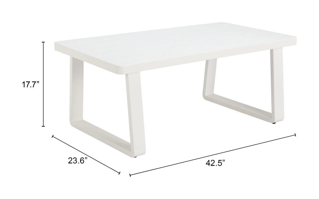 SwayLiving Welt Coffee Table White COFFEE TABLES
