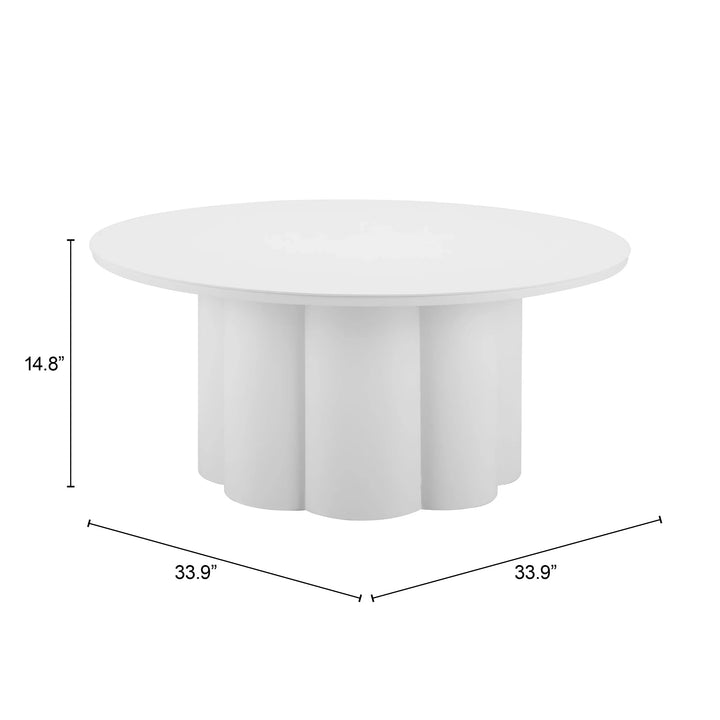 SwayLiving Palmier Coffee Table White COFFEE TABLES