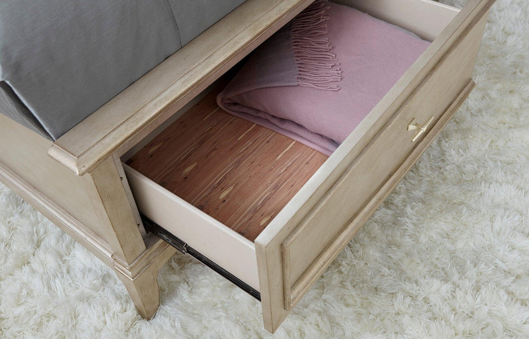SwayLiving Starlite Upholstered Panel Bed with Storage BEDS
