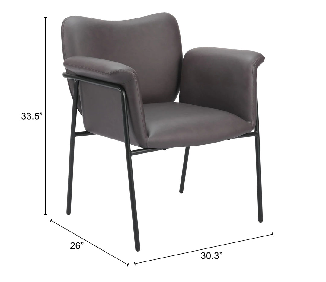 SwayLiving Heritage Accent Chair Brown ACCENT + LOUNGE CHAIRS