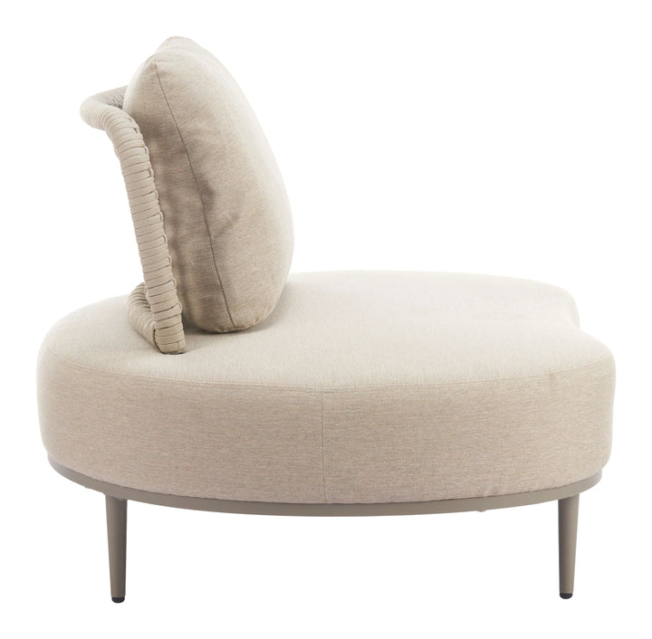 SwayLiving Ruhe Accent Chair Beige OUTDOOR CHAISE LOUNGES