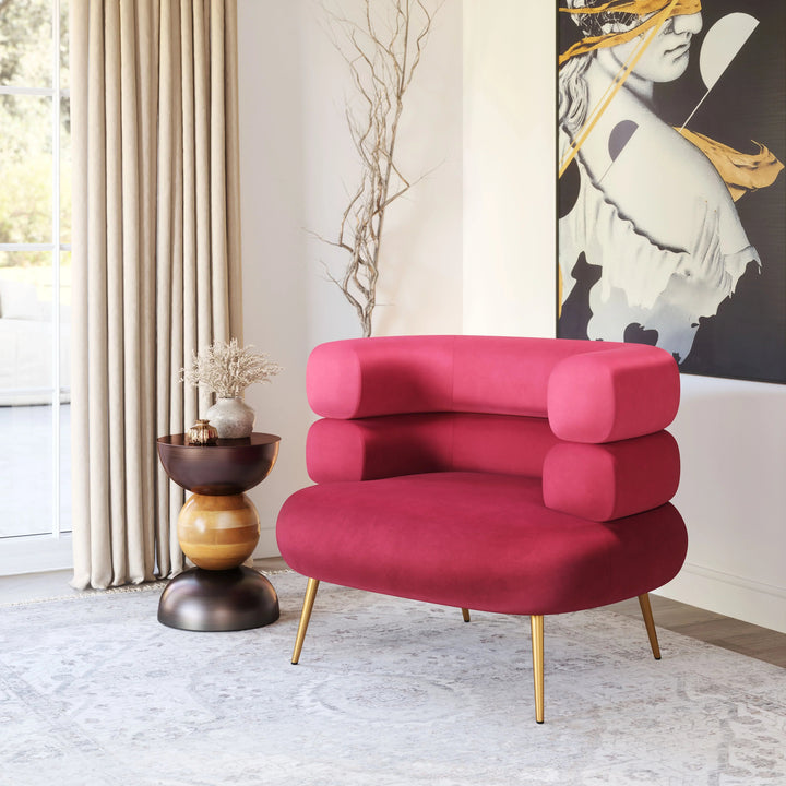 SwayLiving Arish Accent Chair Red ACCENT + LOUNGE CHAIRS