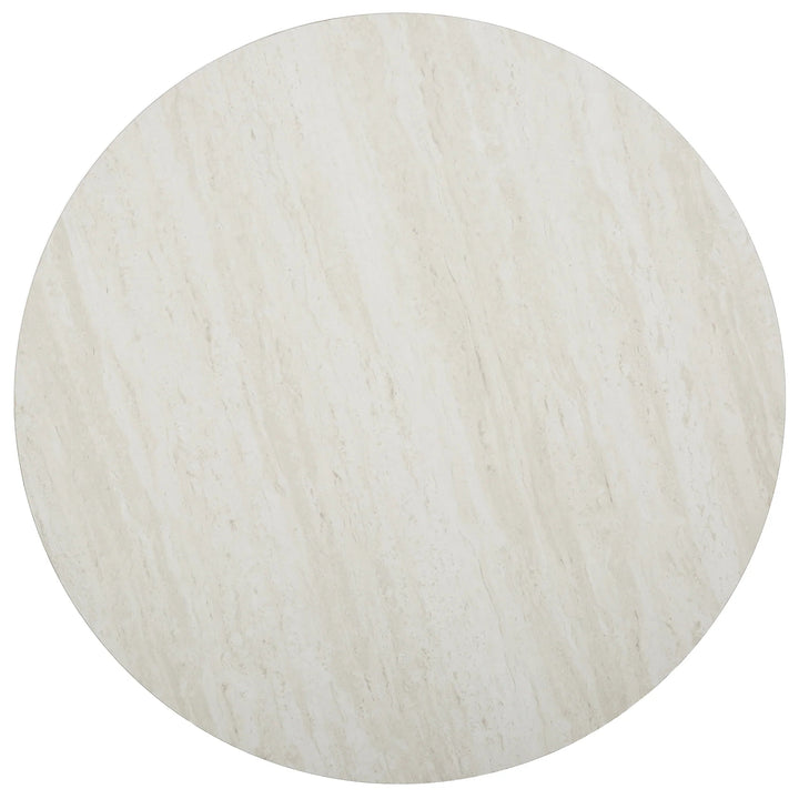 SwayLiving Luna Faux Stone Round Coffee Table COFFEE TABLES