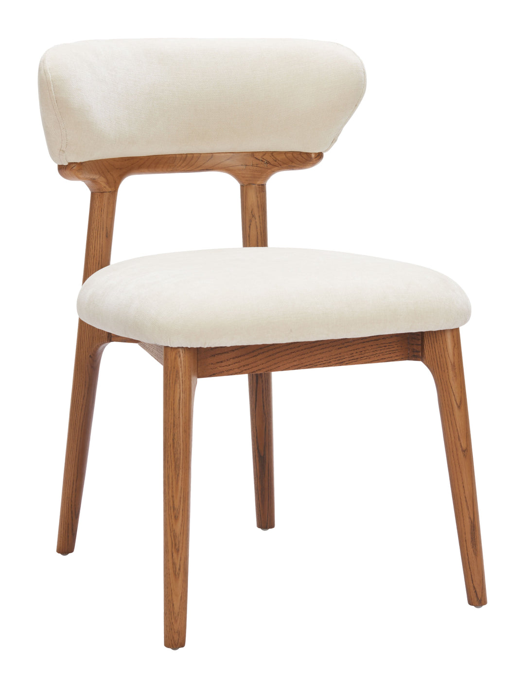 Cedar Dining Chair (Set of 2) White & Walnut