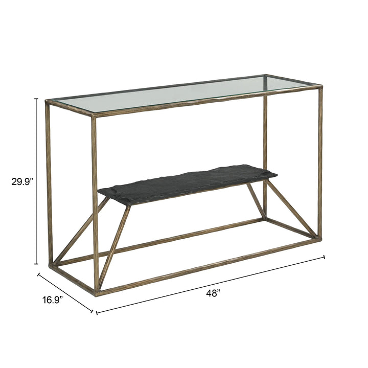 SwayLiving Ranol Console Table Brass CONSOLE TABLES