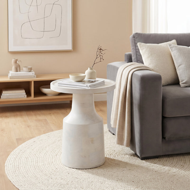Cala Side Table White