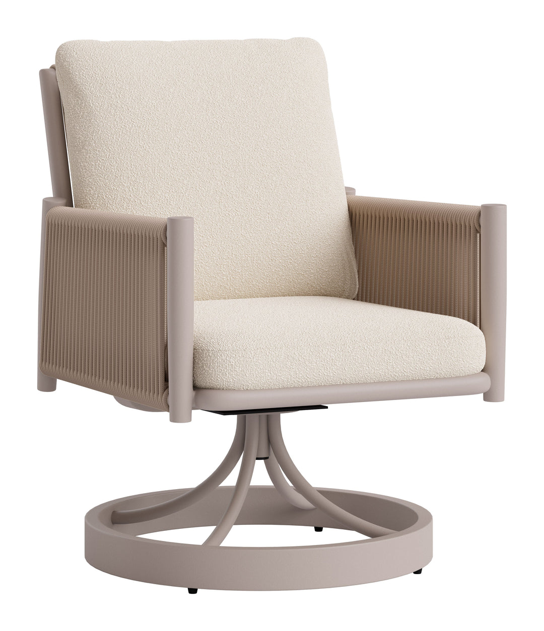 Rivan Swivel Dining Chair Beige
