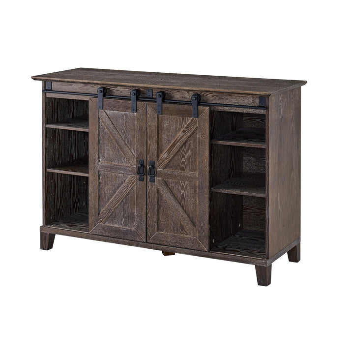 SwayLiving Holmes Barn Door TV Stand MEDIA + TV STANDS