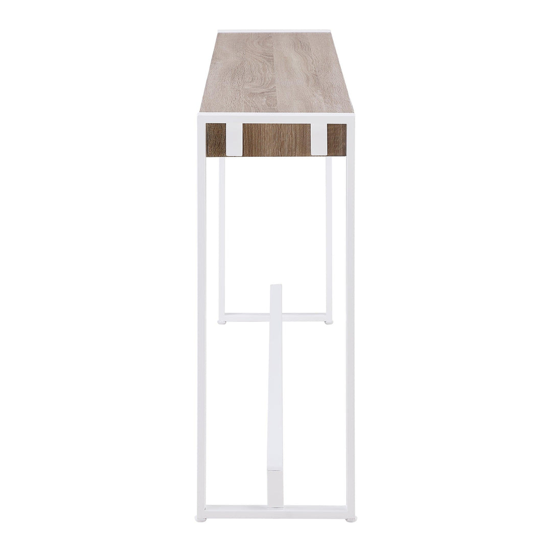 SwayLiving Holly & Martin Macen Console - Mocha Gray w/ White CONSOLE TABLES