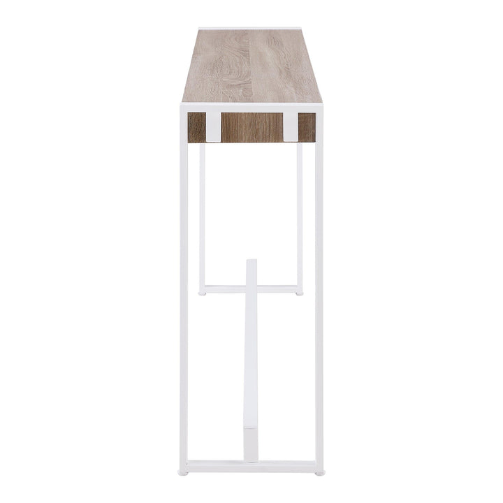 SwayLiving Holly & Martin Macen Console - Mocha Gray w/ White CONSOLE TABLES