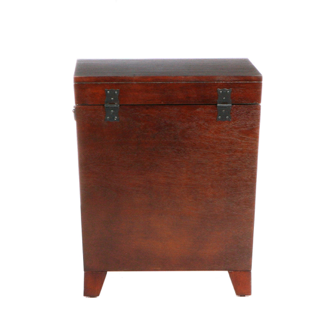 SwayLiving Pyramid Trunk End Table - Espresso ACCENT TABLES