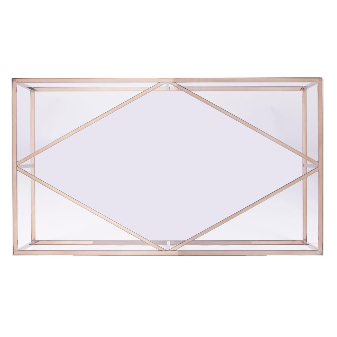 SwayLiving Nicholance Contemporary Glass-Top Cocktail Table COFFEE TABLES