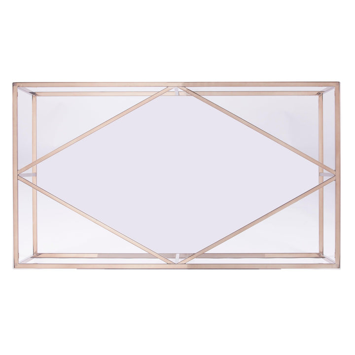 SwayLiving Nicholance Contemporary Glass-Top Cocktail Table COFFEE TABLES