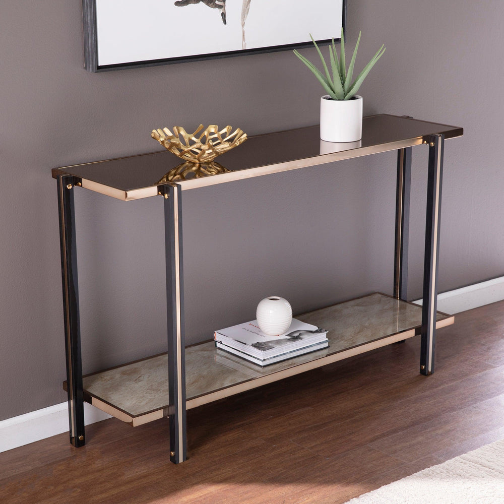 SwayLiving Thornsett Console Table w/ Mirrored Top CONSOLE TABLES