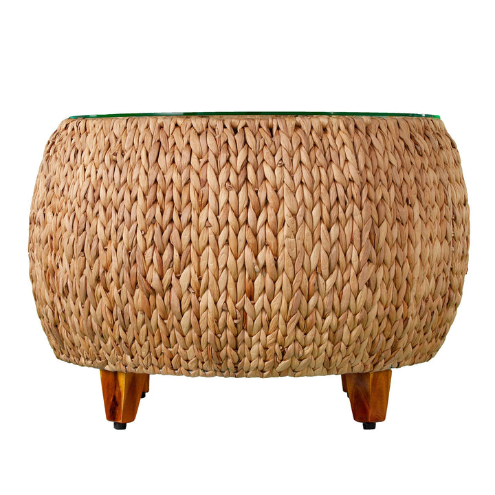 SwayLiving Jokobe Round Water Hyacinth Cocktail Table COFFEE TABLES