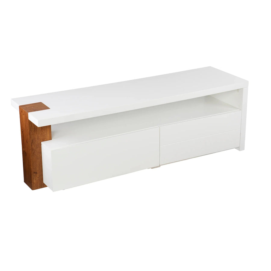 SwayLiving Harliston Contemporary Media Stand w/ Storage MEDIA + TV STANDS