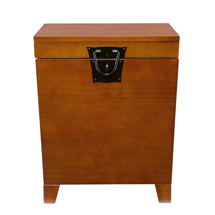 SwayLiving Pyramid Lift-Top Trunk End Table – Mission Oak ACCENT TABLES