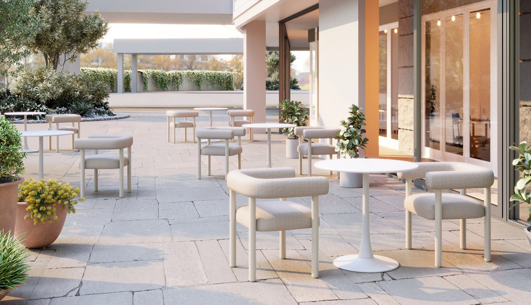 SwayLiving Sunbath Dining Chair (Set of 2) White OUTDOOR DINING CHAIRS