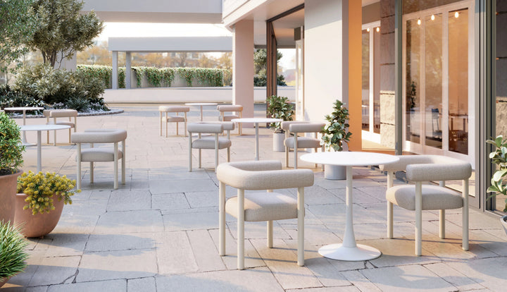 SwayLiving Sunbath Dining Chair (Set of 2) White OUTDOOR DINING CHAIRS