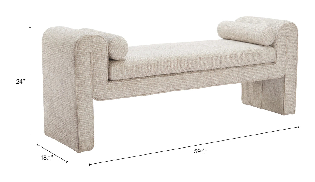 SwayLiving Astar Bench Beige BENCHES