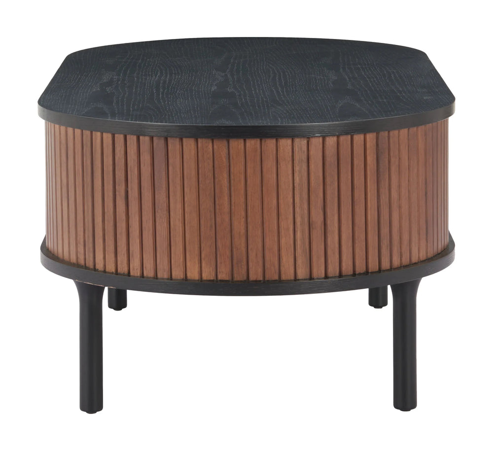 SwayLiving Koriana Coffee Table Black & Walnut COFFEE TABLES
